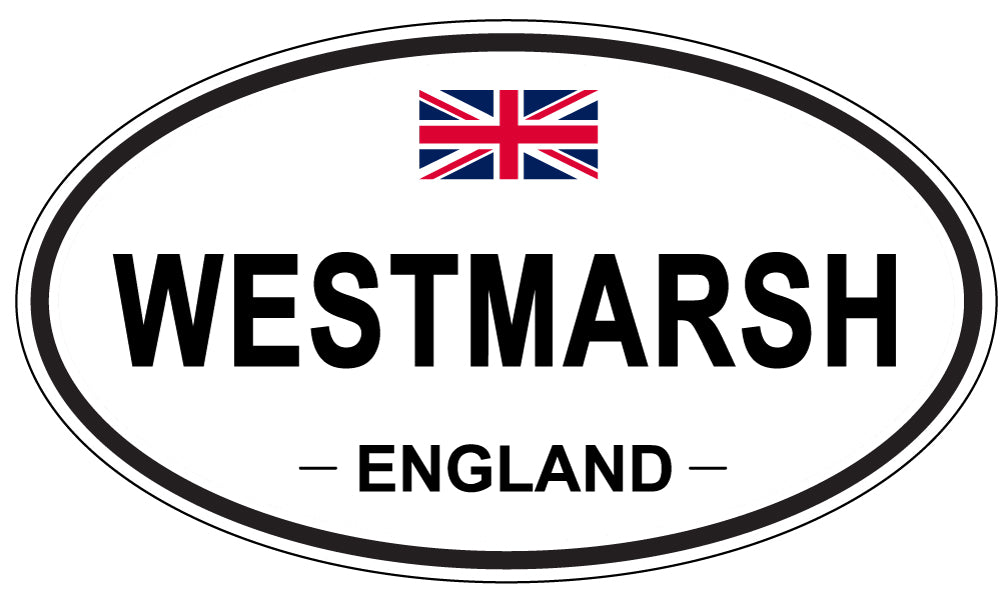 WESTMARSH, ENGLAND - Oval Sticker