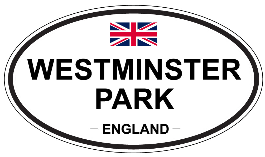 WESTMINSTER PARK, ENGLAND - Oval Sticker