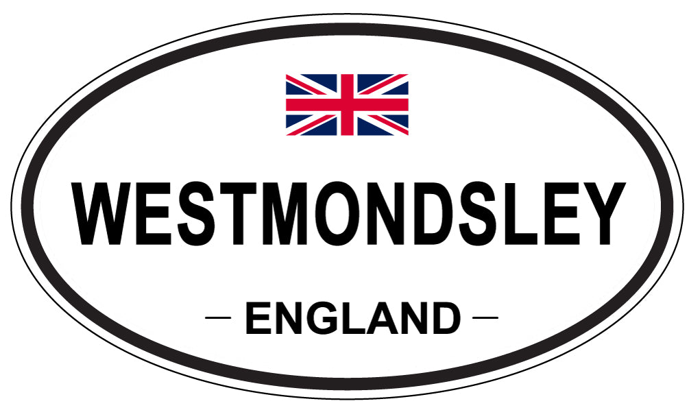 WESTMONDSLEY, ENGLAND - Oval Sticker