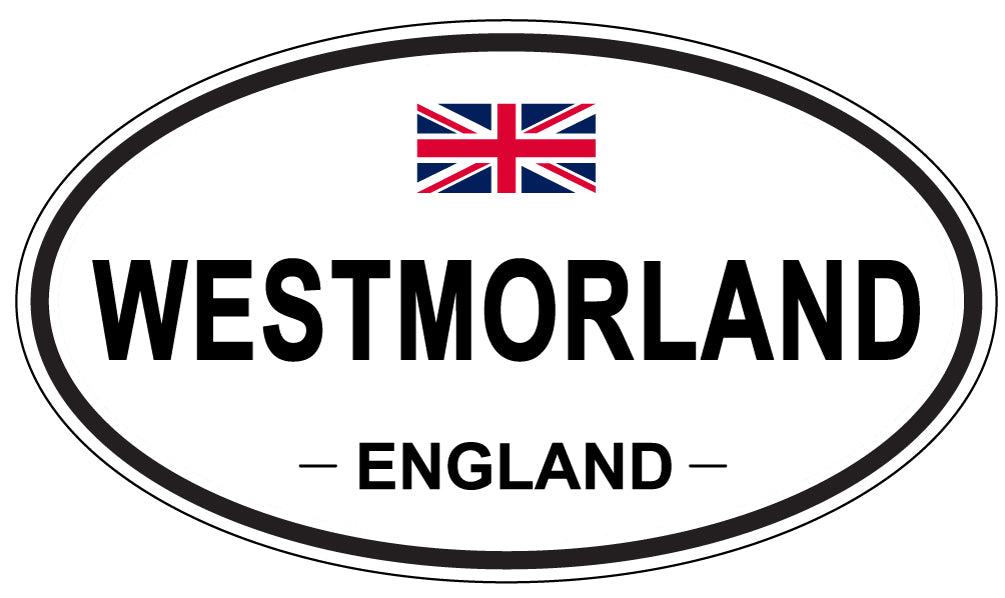 WESTMORLAND, ENGLAND - Oval Sticker