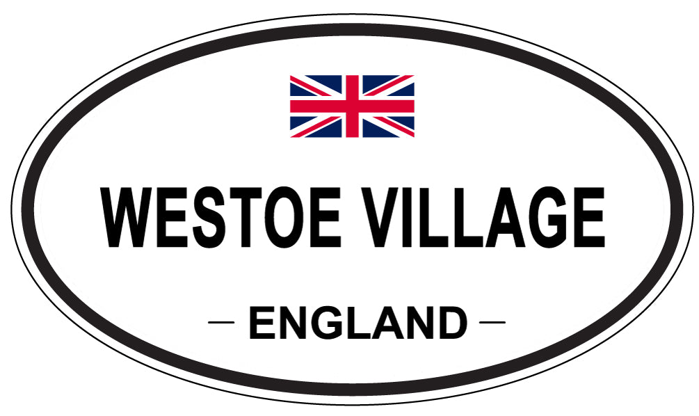 WESTOE VILLAGE, ENGLAND - Oval Sticker