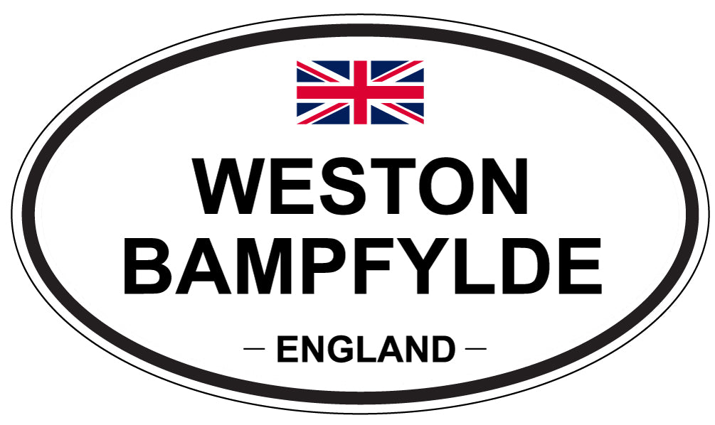 WESTON BAMPFYLDE, ENGLAND - Oval Sticker
