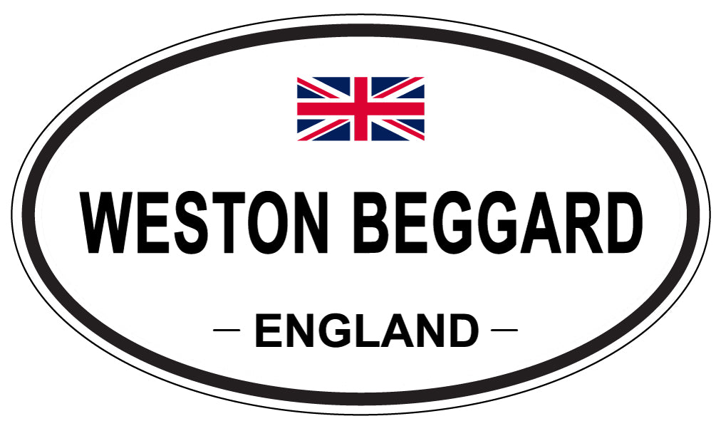 WESTON BEGGARD, ENGLAND - Oval Sticker
