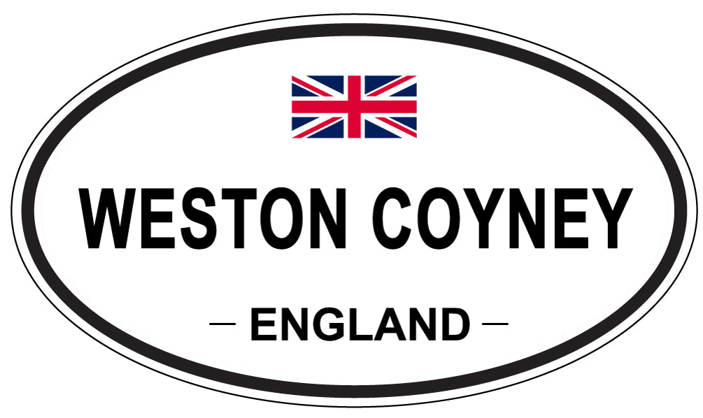 WESTON COYNEY, ENGLAND - Oval Sticker