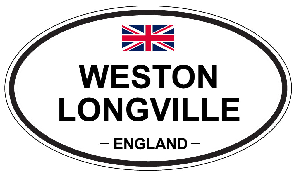 WESTON LONGVILLE, England - Oval Magnet