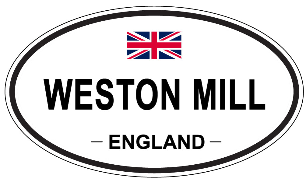 WESTON MILL, England - Oval Magnet
