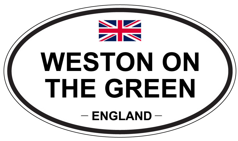 WESTON ON THE GREEN, ENGLAND - Oval Sticker
