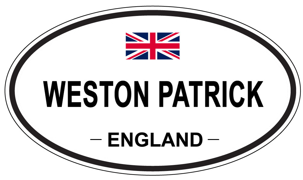 WESTON PATRICK, ENGLAND - Oval Sticker