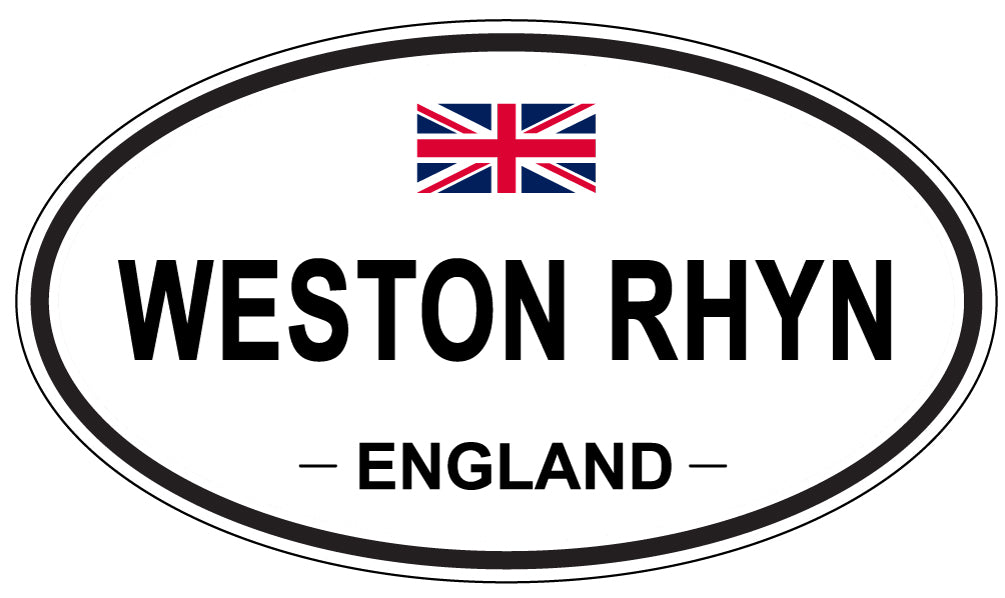 WESTON RHYN, England - Oval Magnet