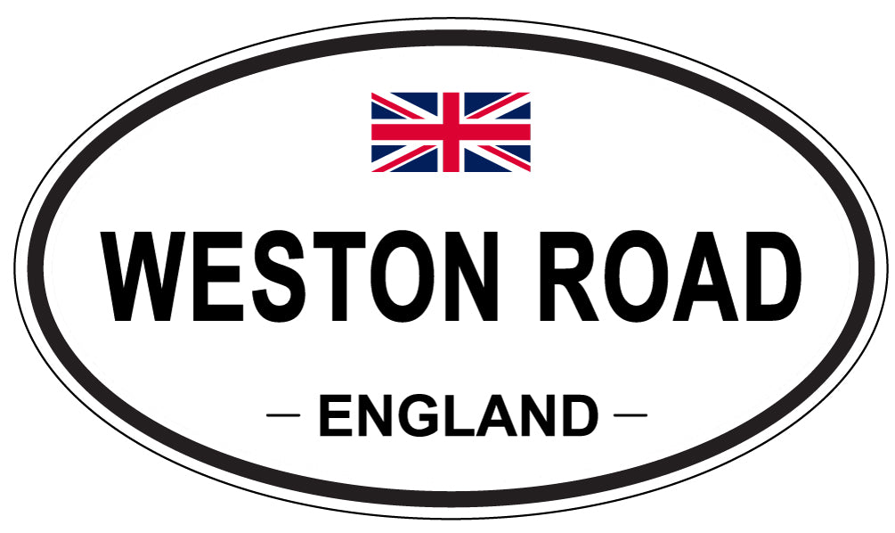 WESTON ROAD, England - Oval Magnet