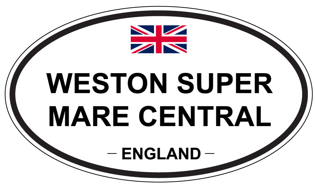 WESTON SUPER MARE CENTRAL, England - Oval Magnet