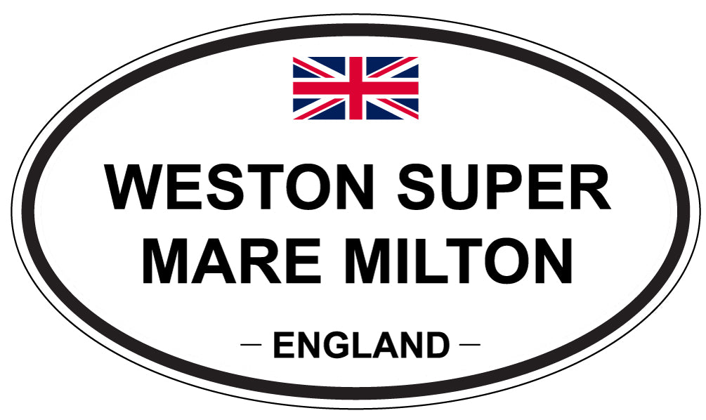 WESTON SUPER MARE MILTON, ENGLAND - Oval Sticker