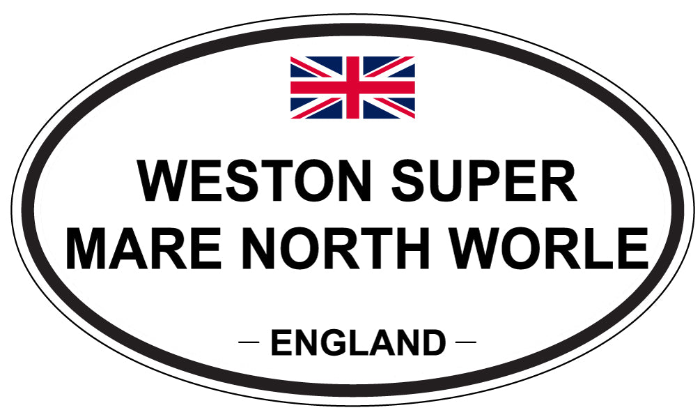 WESTON SUPER MARE NORTH WORLE, England - Oval Magnet