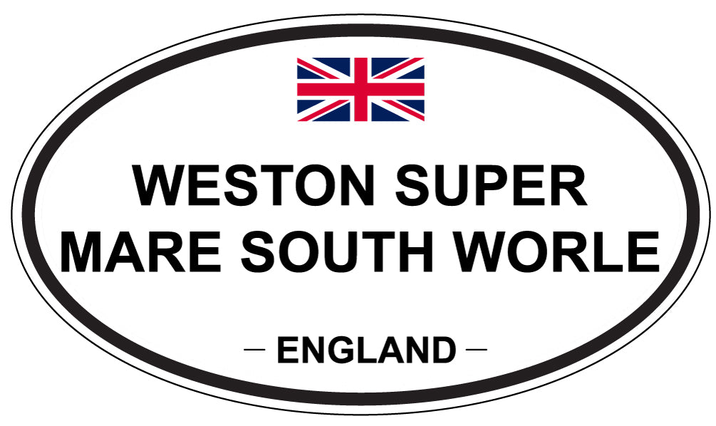 WESTON SUPER MARE SOUTH WORLE, England - Oval Magnet