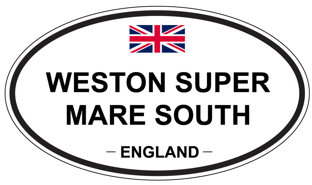 WESTON SUPER MARE SOUTH, England - Oval Magnet