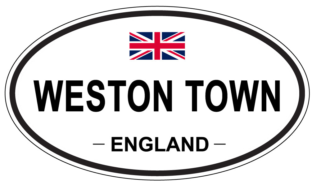 WESTON TOWN, England - Oval Magnet