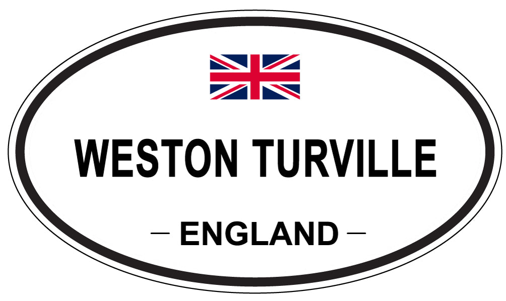 WESTON TURVILLE, England - Oval Magnet
