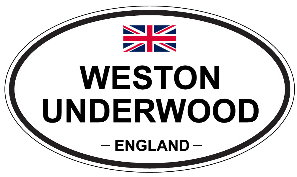 WESTON UNDERWOOD, England - Oval Magnet