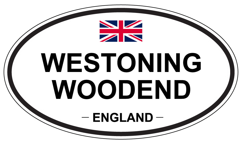 WESTONING WOODEND, ENGLAND - Oval Sticker