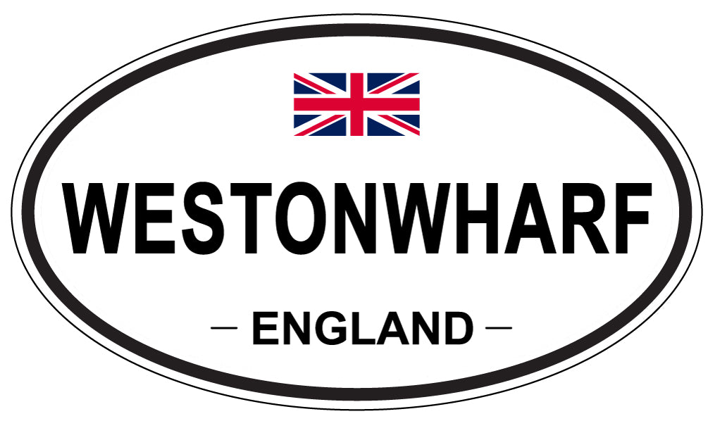 WESTONWHARF, ENGLAND - Oval Sticker