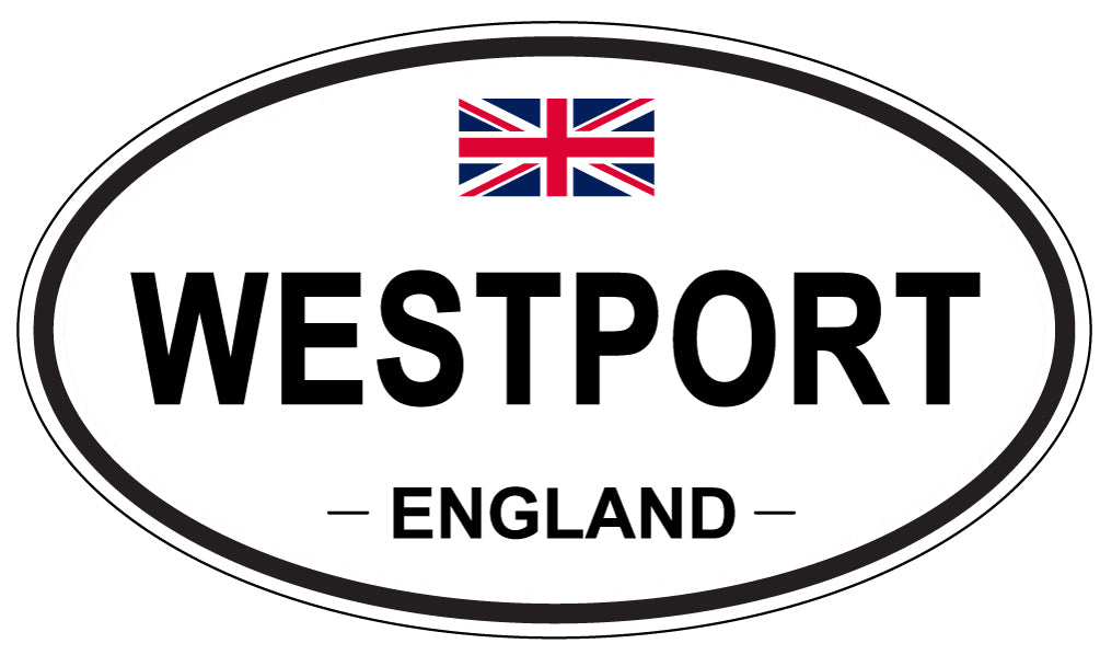 WESTPORT, ENGLAND - Oval Sticker