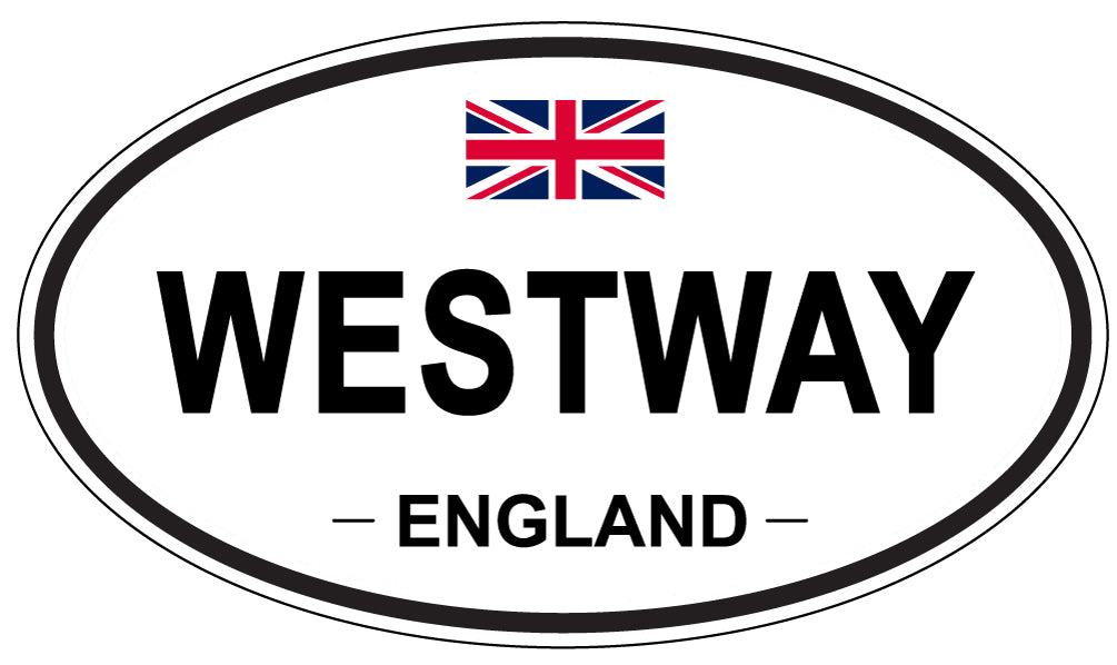 WESTWAY, England - Oval Magnet