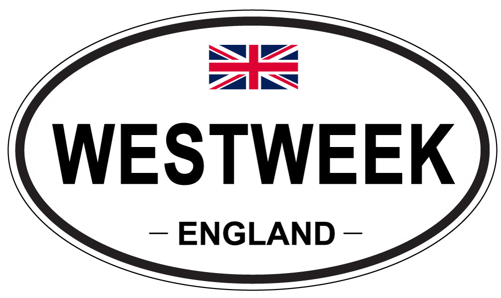 WESTWEEK, ENGLAND - Oval Sticker