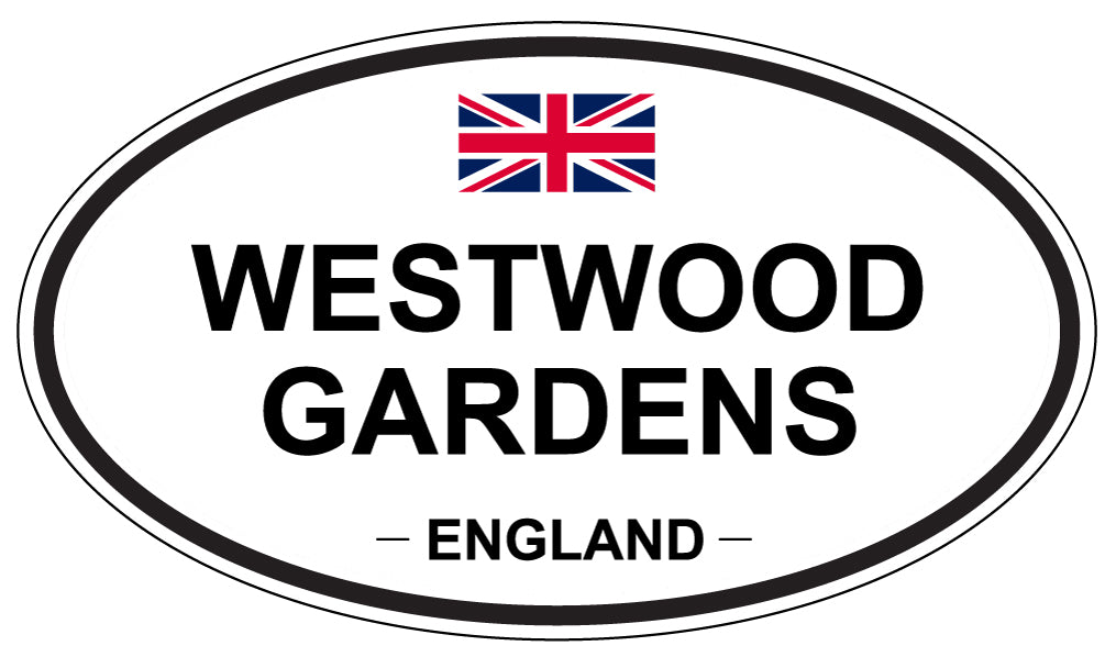 WESTWOOD GARDENS, England - Oval Magnet