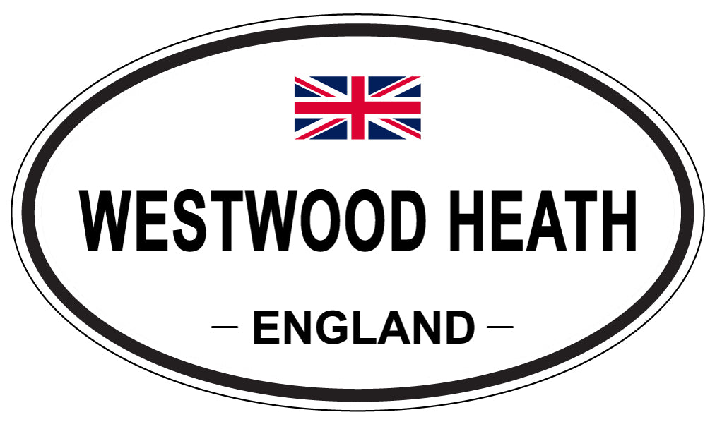 WESTWOOD HEATH, ENGLAND - Oval Sticker