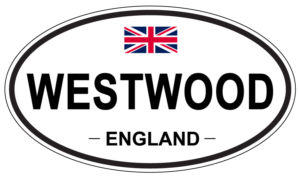 WESTWOOD, ENGLAND - Oval Sticker
