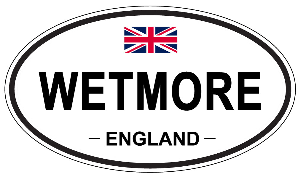 WETMORE, ENGLAND - Oval Sticker