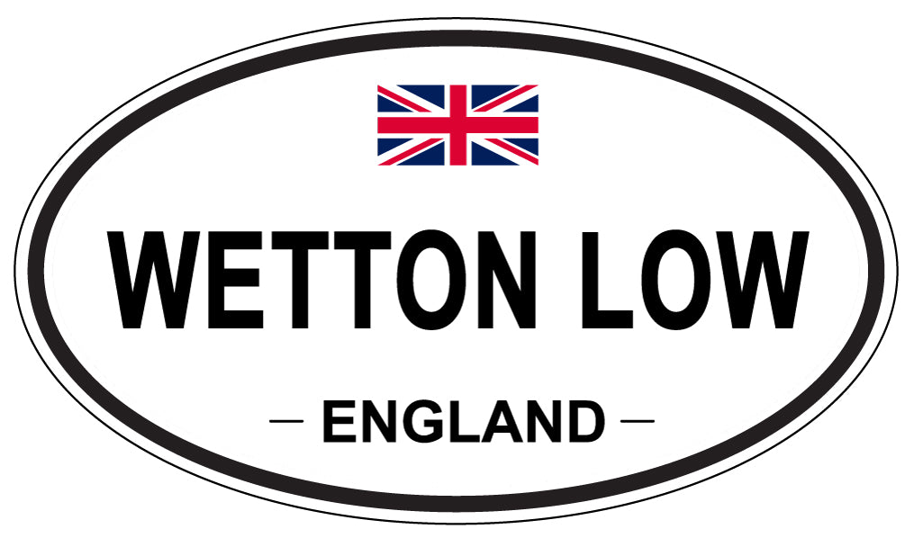 WETTON LOW, ENGLAND - Oval Sticker
