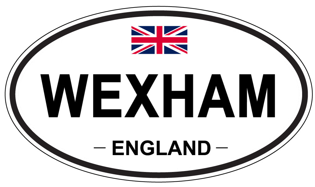 WEXHAM, ENGLAND - Oval Sticker