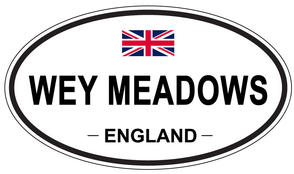 WEY MEADOWS, ENGLAND - Oval Sticker