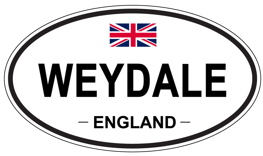 WEYDALE, ENGLAND - Oval Sticker