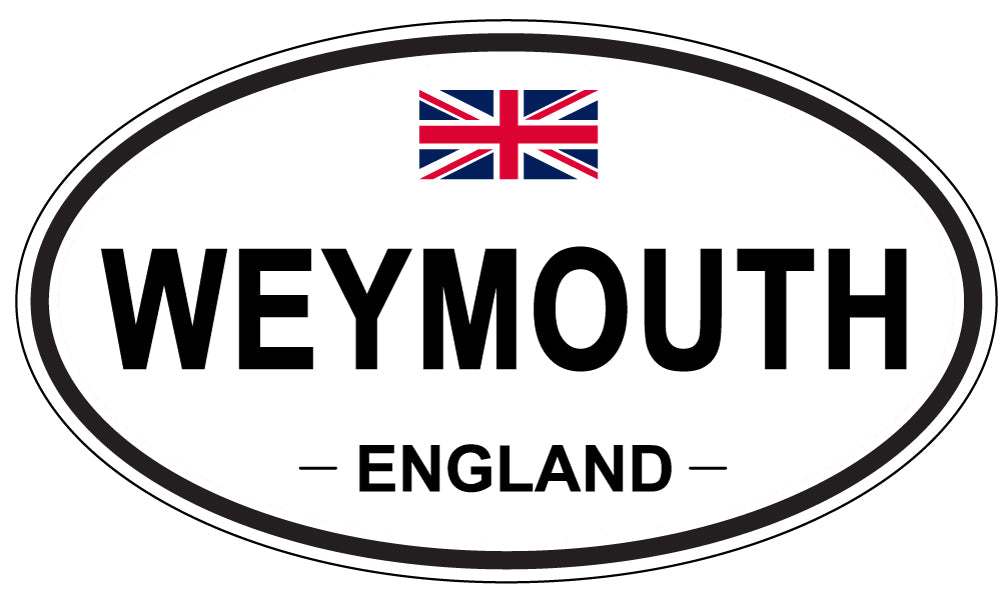 WEYMOUTH, ENGLAND - Oval Sticker