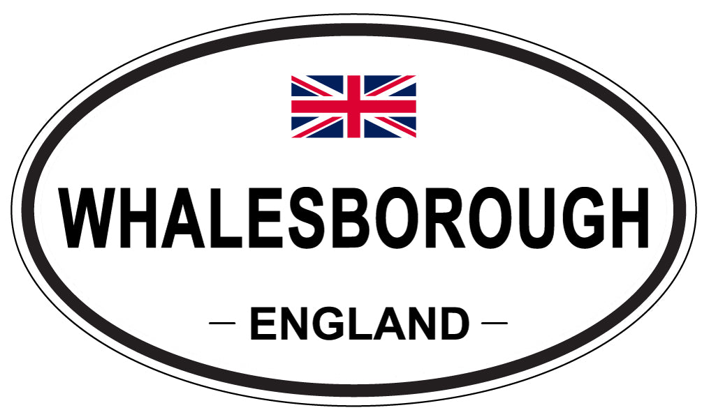 WHALESBOROUGH, ENGLAND - Oval Sticker