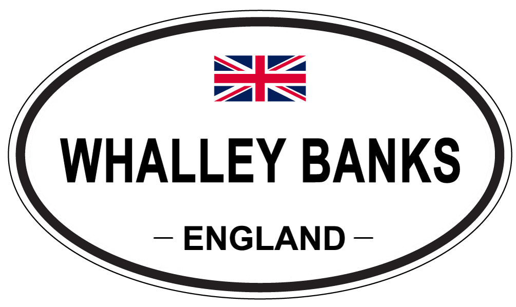 WHALLEY BANKS, England - Oval Magnet