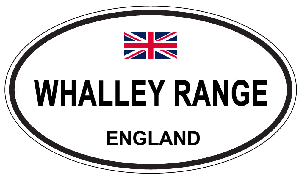 WHALLEY RANGE, ENGLAND - Oval Sticker