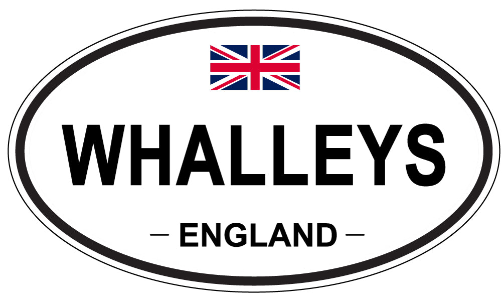 WHALLEYS, ENGLAND - Oval Sticker