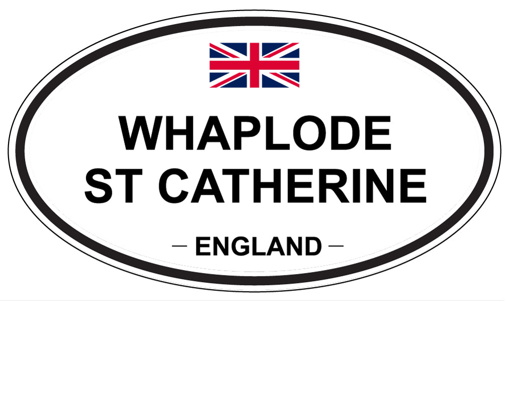 WHAPLODE ST CATHERINE, ENGLAND - Oval Sticker