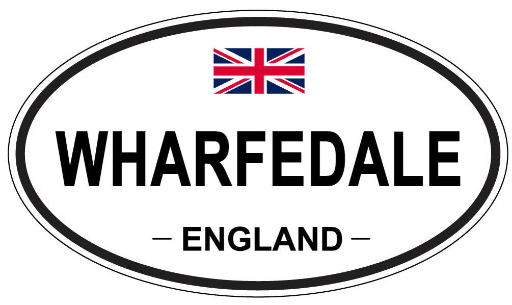 WHARFEDALE, ENGLAND - Oval Sticker
