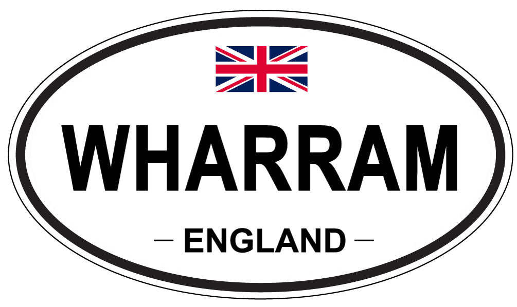 WHARRAM, ENGLAND - Oval Sticker
