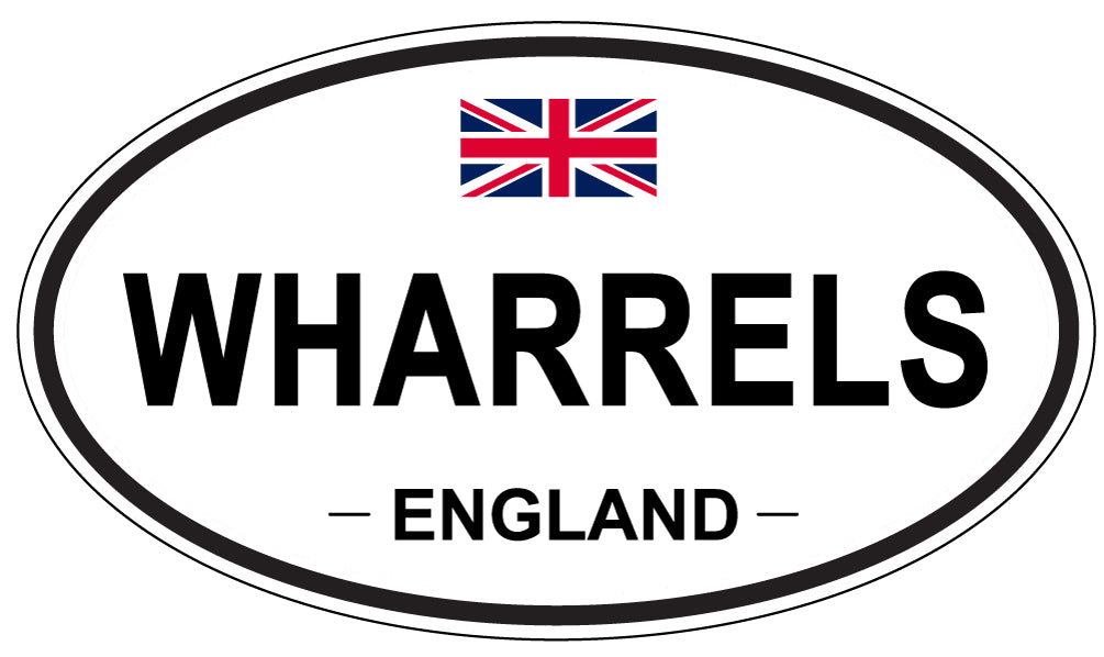 WHARRELS, ENGLAND - Oval Sticker