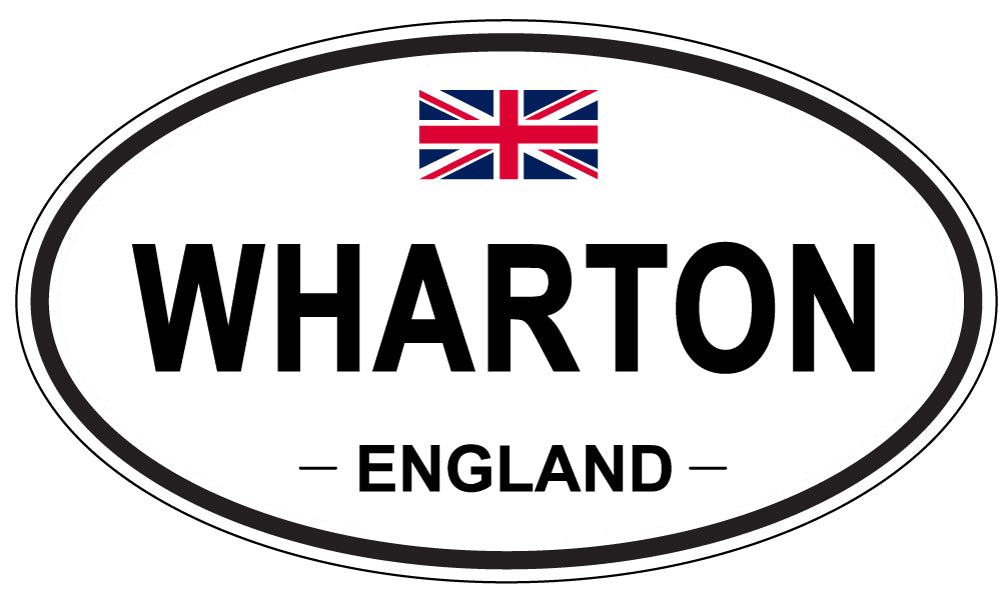 WHARTON, ENGLAND - Oval Sticker
