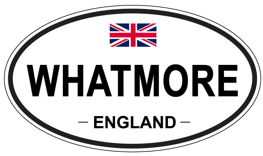 WHATMORE, ENGLAND - Oval Sticker