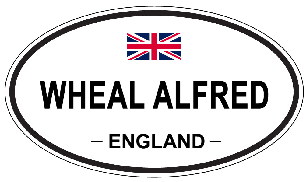 WHEAL ALFRED, ENGLAND - Oval Sticker