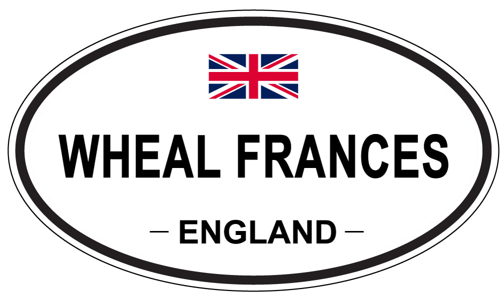 WHEAL FRANCES, ENGLAND - Oval Sticker