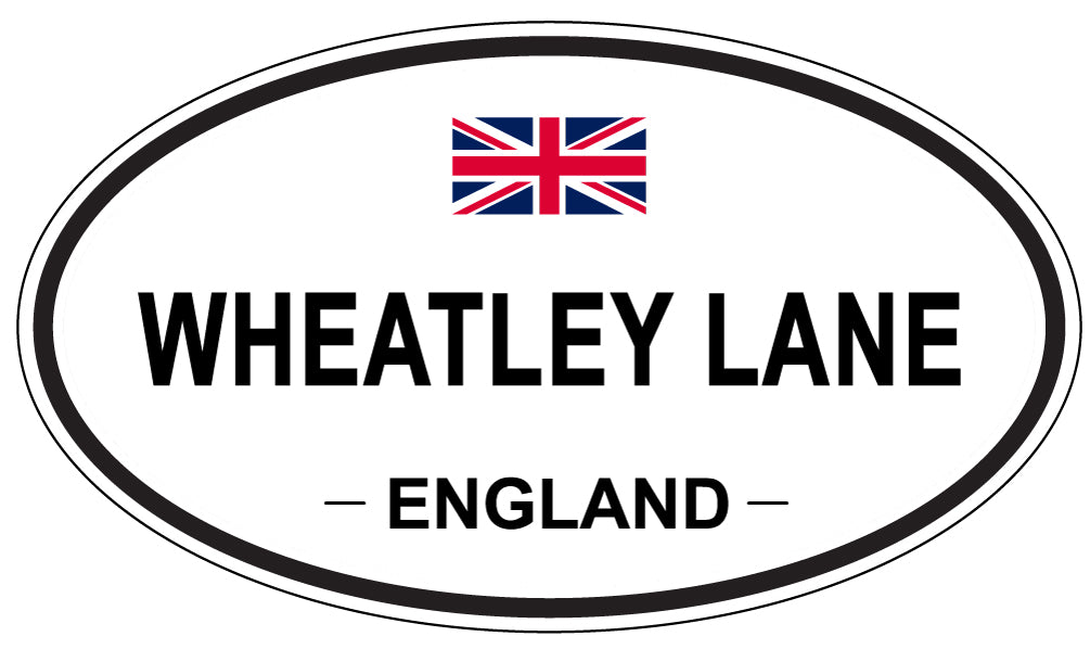 WHEATLEY LANE, ENGLAND - Oval Sticker