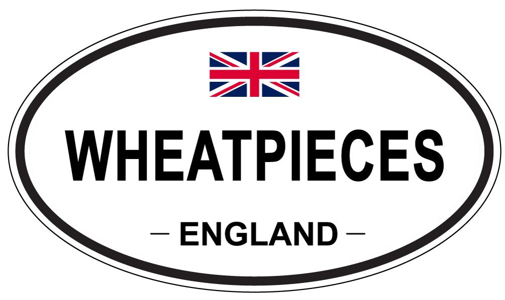 WHEATPIECES, ENGLAND - Oval Sticker